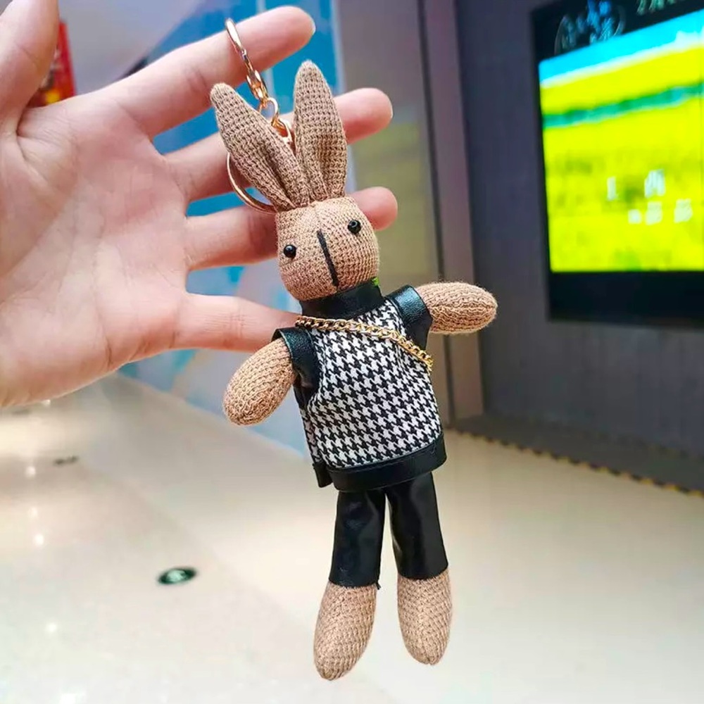 Baddie Bunny Plush Purse Key Chain